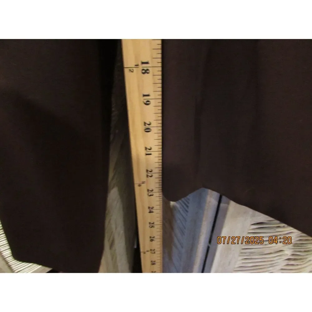 apt 9 size 12 women's blazer jacket lined large lapel tapered brown office